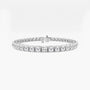 Lab grown diamond tennis bracelet in white gold, Delux Jewelry, fine jewelry collection