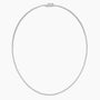 16-inch lab diamond tennis necklace in 14K white gold, fine jewelry by Delux Jewelry