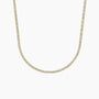 16 inch lab grown diamond tennis necklace in 14K yellow gold from Delux Jewelry