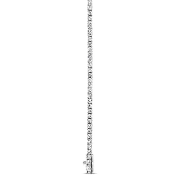 16 inch lab diamond tennis necklace with 14K white gold clasp from Delux Jewelry