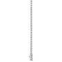16 inch lab diamond tennis necklace with 14K white gold clasp from Delux Jewelry