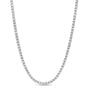 16 inch lab grown diamond tennis necklace in 14K white gold, Delux Jewelry