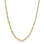 16 inch lab grown diamond tennis necklace in 14K yellow gold, Delux Jewelry