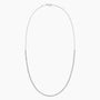18-inch lab diamond tennis necklace in 14K white gold, fine jewelry from Delux Jewelry