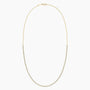 18 inch baby lab diamond tennis necklace in 14K yellow gold, Delux Jewelry