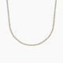 18 inch lab grown diamond tennis necklace in 14K yellow gold, Delux Jewelry