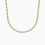 Lab grown diamond tennis necklace in 14K yellow gold, Delux Jewelry, fine jewelry