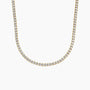18 inch lab diamond tennis necklace in 14K yellow gold, Delux Jewelry, fine jewelry