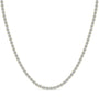Emerald cut lab diamond tennis necklace in 14K yellow gold, Delux Jewelry fine jewelry.