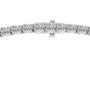 Oval lab diamond tennis necklace clasp in 14K white gold, Delux Jewelry fine jewelry