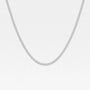 22 inch lab grown diamond tennis necklace in 14K white gold, Delux Jewelry