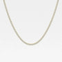 22 inch lab grown diamond tennis necklace in 14K yellow gold by Delux Jewelry