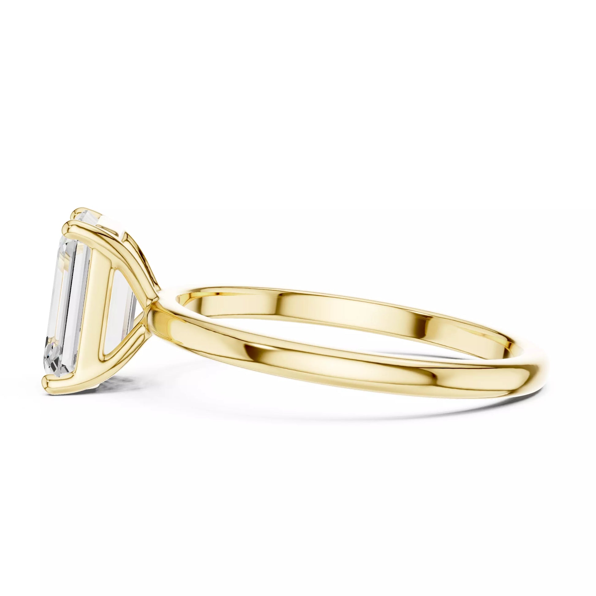 Emerald Cut Solitaire Engagement Ring