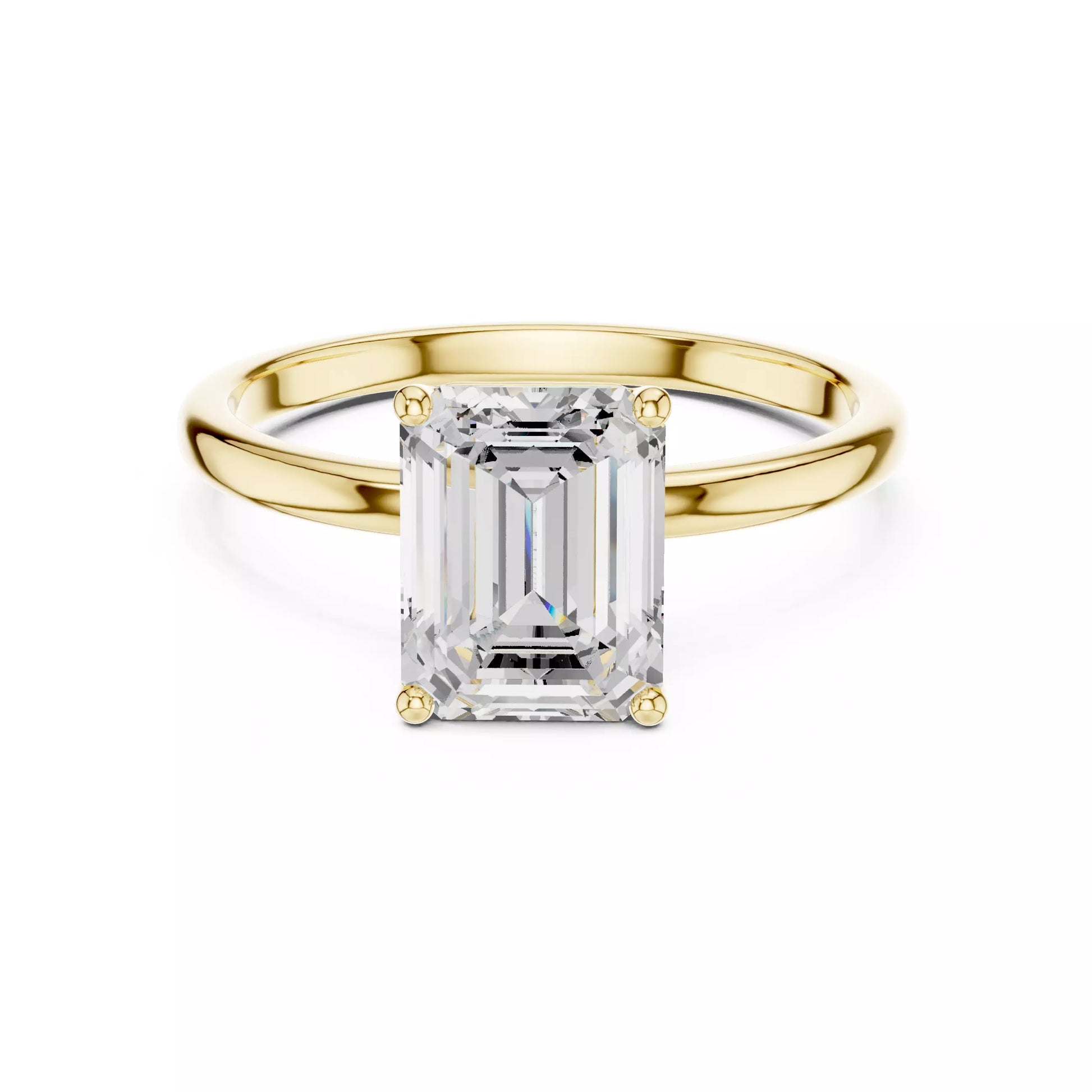 Emerald Cut Solitaire Engagement Ring