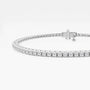Lab grown diamond tennis bracelet in white gold, Delux Jewelry fine jewelry