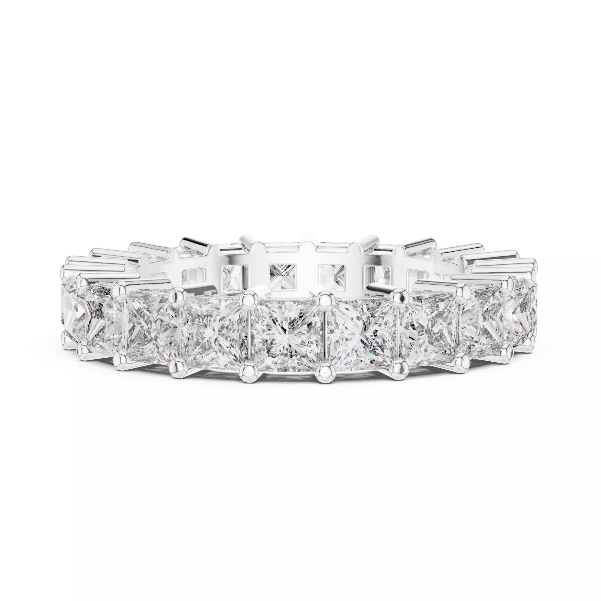 Princess Cut Diamond Eternity Band