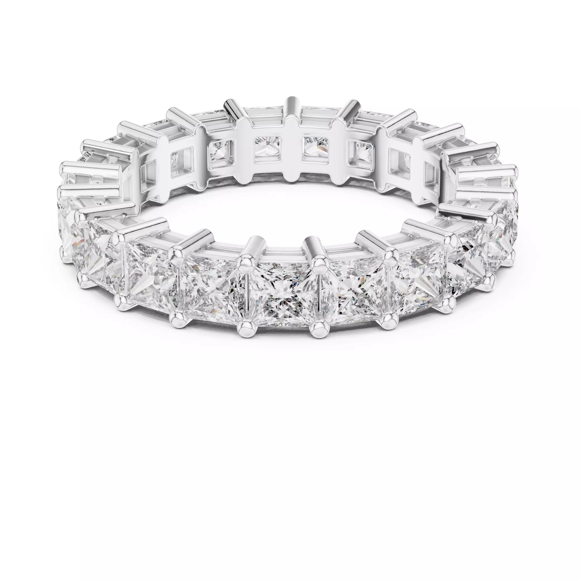 Princess Cut Diamond Eternity Band