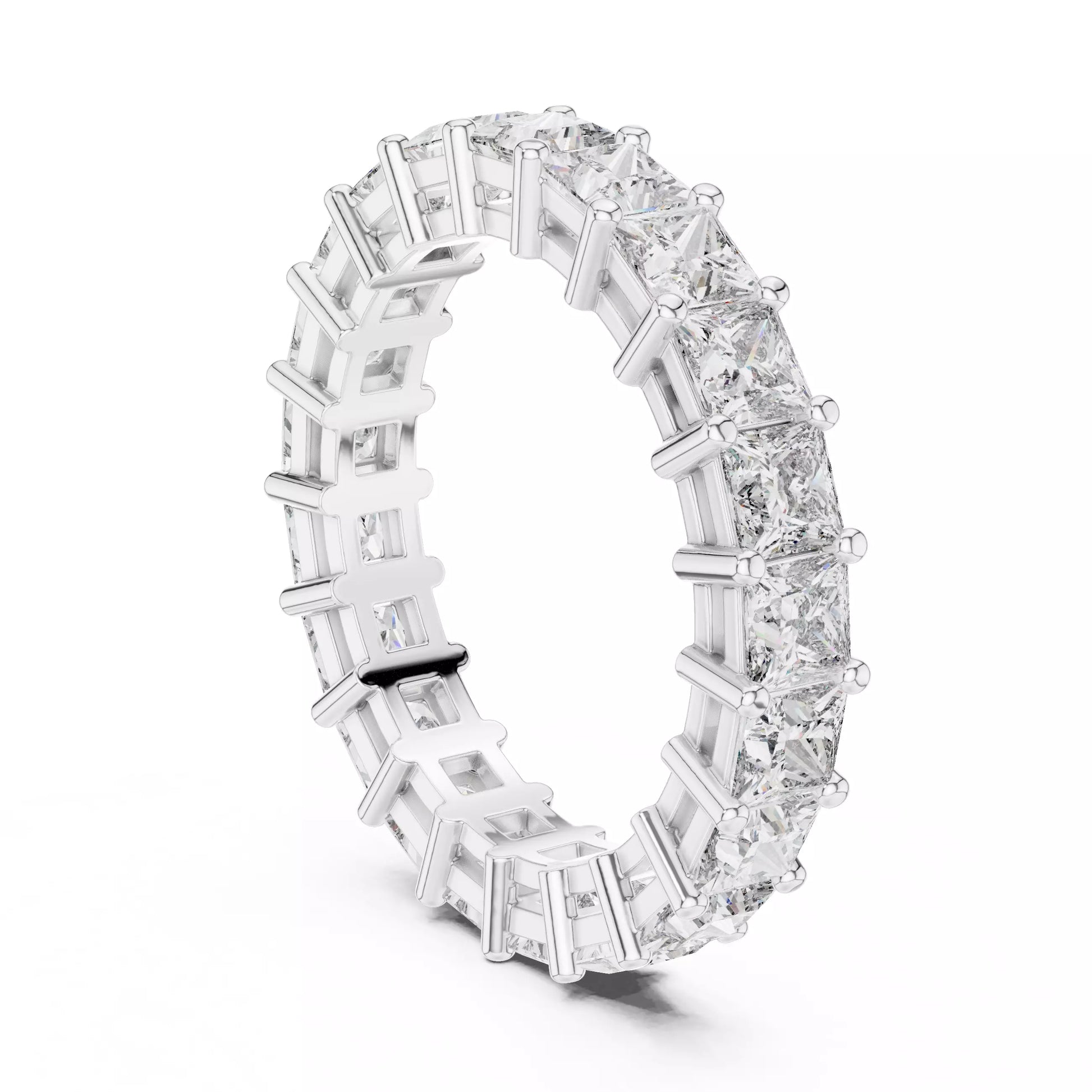 Princess Cut Diamond Eternity Band
