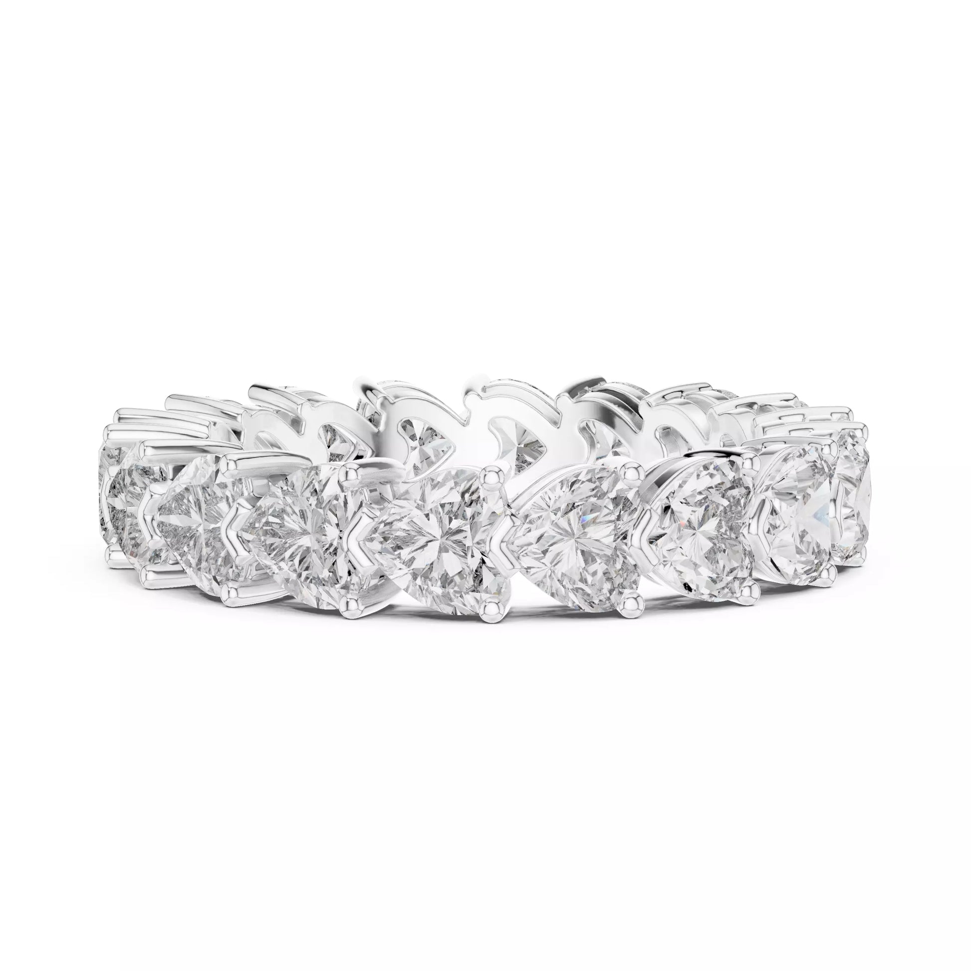 Heart Cut Eternity Band