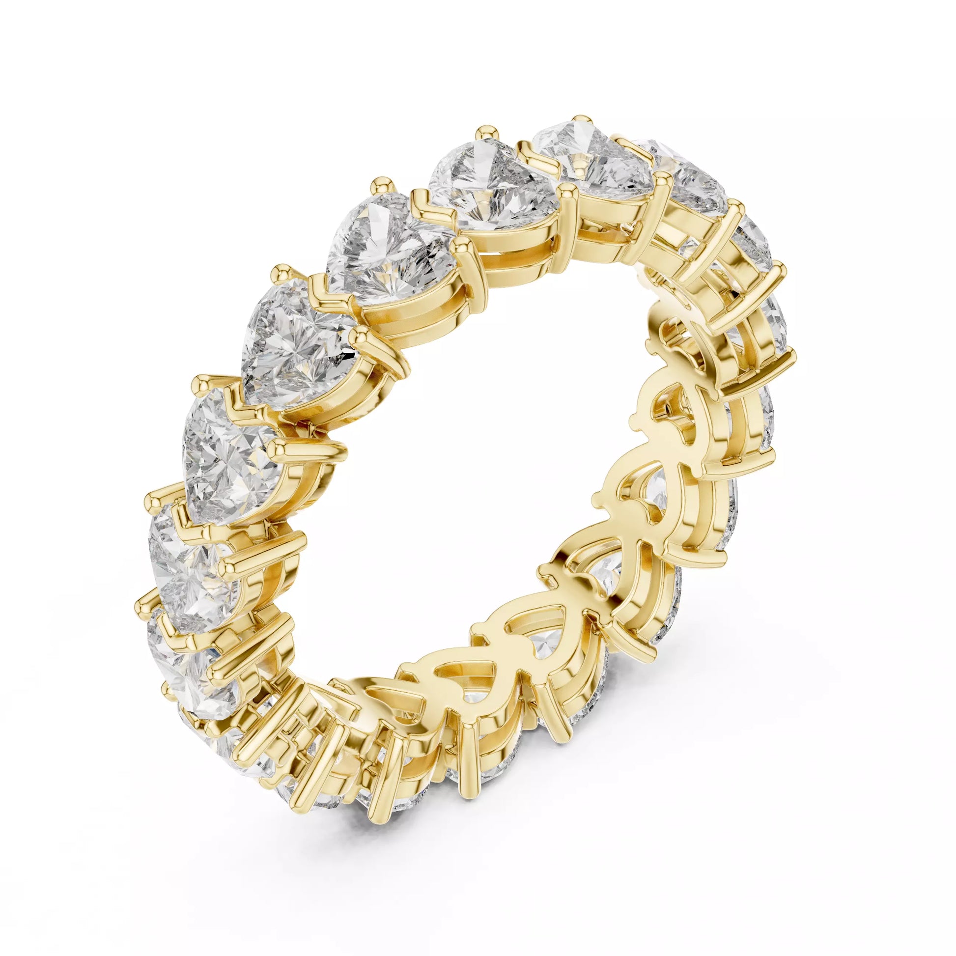 Heart Cut Eternity Band