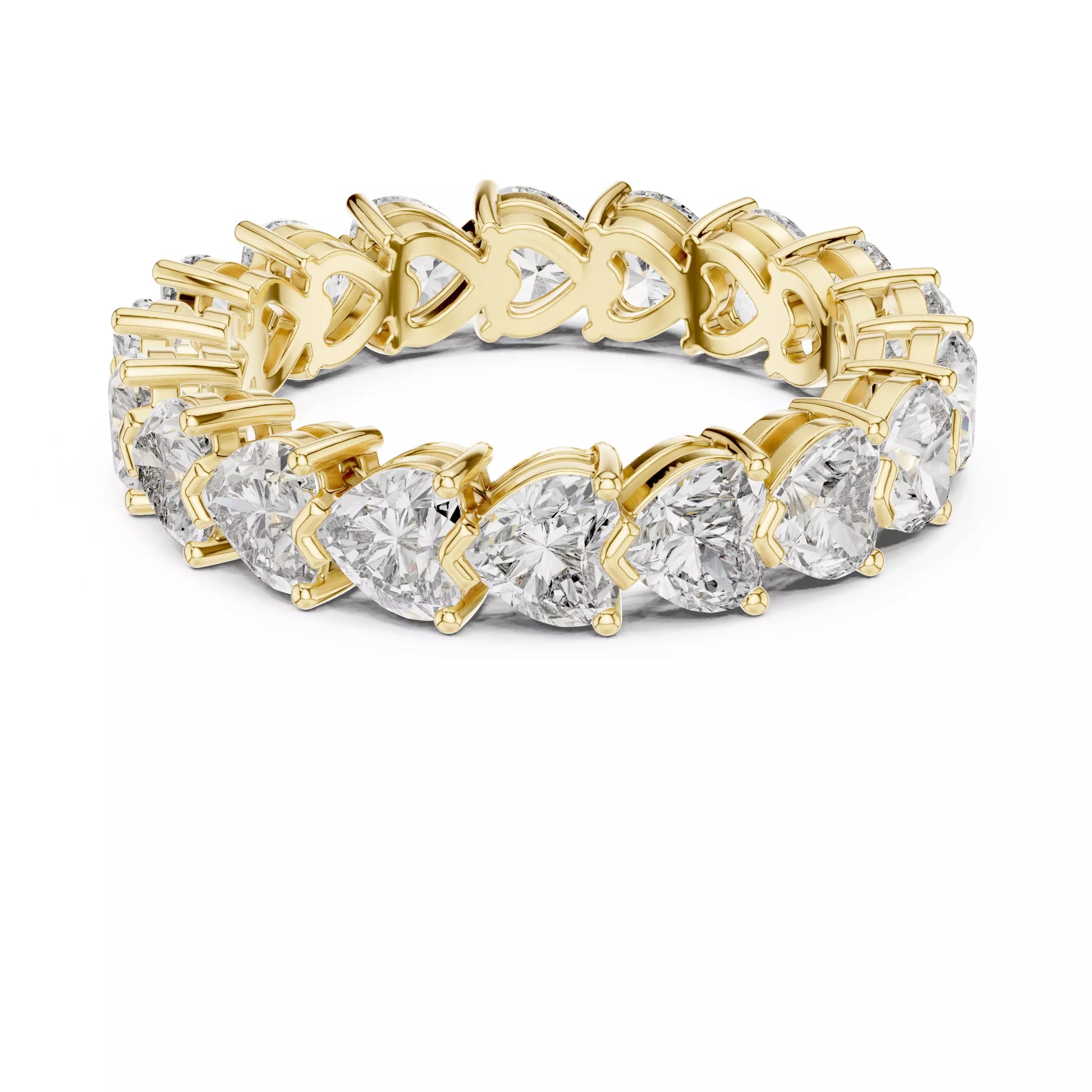 Heart Cut Eternity Band