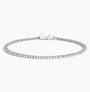 6.5 inch lab diamond tennis bracelet in 14K white gold from Delux Jewelry