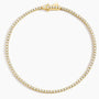 6.5 inch lab diamond tennis bracelet in 14K yellow gold from Delux Jewelry, round diamonds
