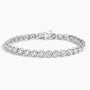 Lab grown diamond tennis bracelet in 14K white gold, fine jewelry by Delux Jewelry