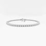 White gold tennis bracelet with lab grown diamonds, Delux Jewelry fine diamond bracelet