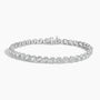 7 inch lab grown diamond tennis bracelet in 14K white gold, Delux Jewelry