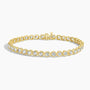7 inch lab grown diamond tennis bracelet in 14K yellow gold from Delux Jewelry