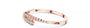 Bypass Style Natural Diamond Bangle Bracelet