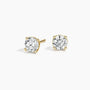 Lab grown diamond stud earrings in 14K yellow gold, Delux Jewelry fine jewelry collection