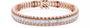 Emerald Cut Natural Diamond Tennis Bracelet