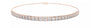 Graduated Round Natural Diamond Tennis Bracelet