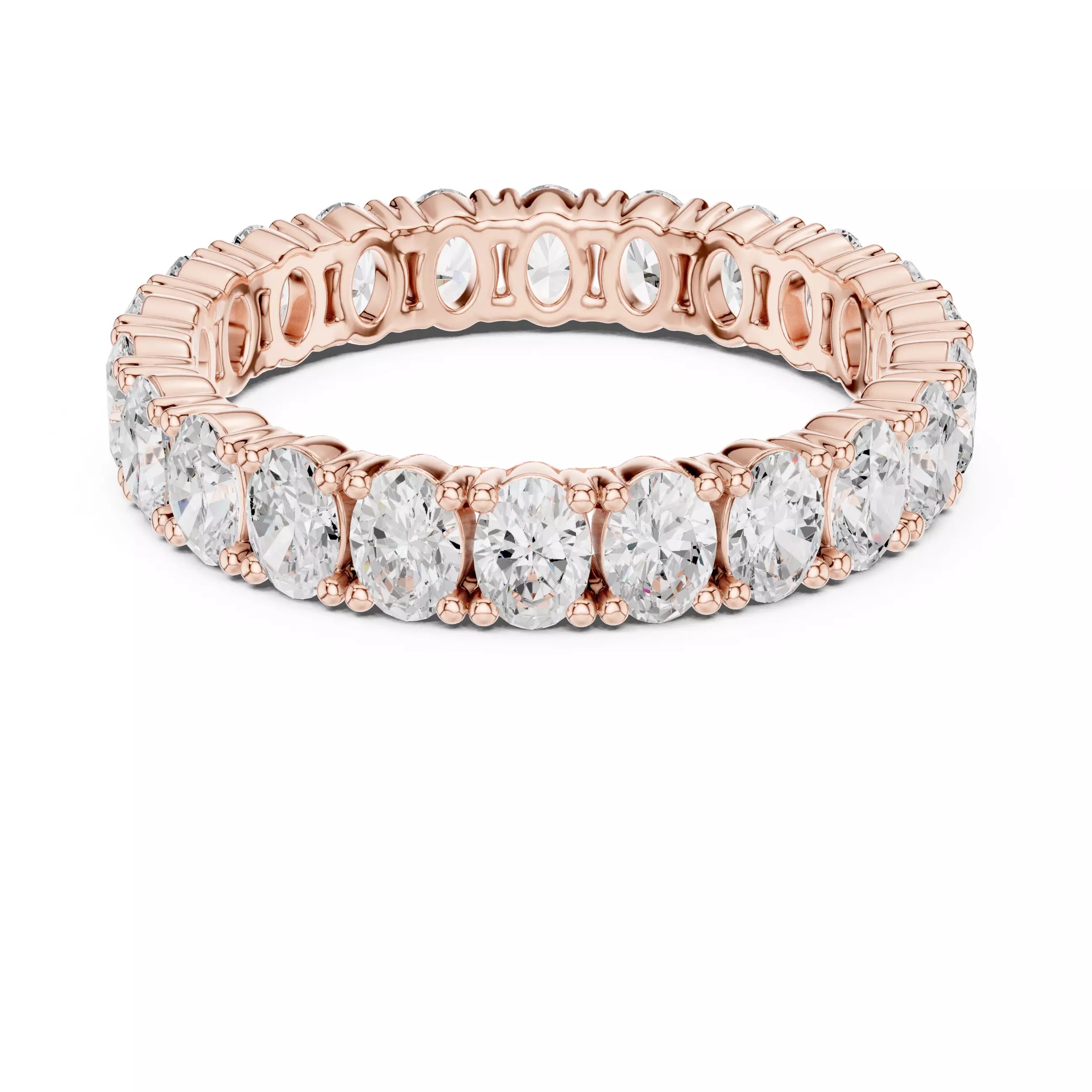 Oval Cut Full Eternity Band