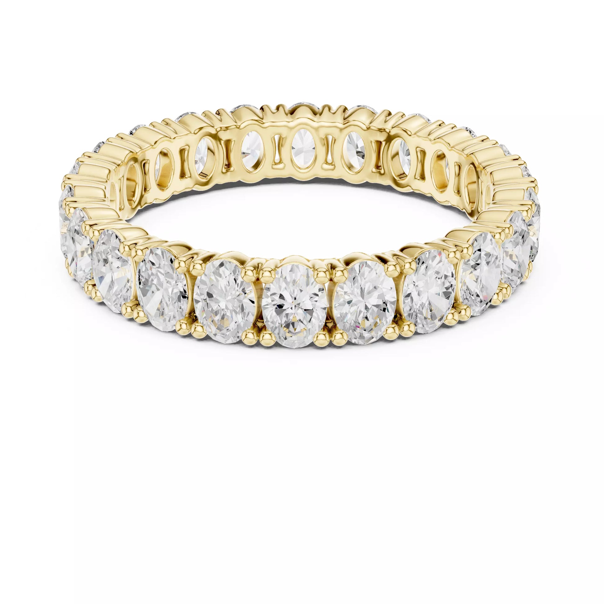 Oval Cut Full Eternity Band