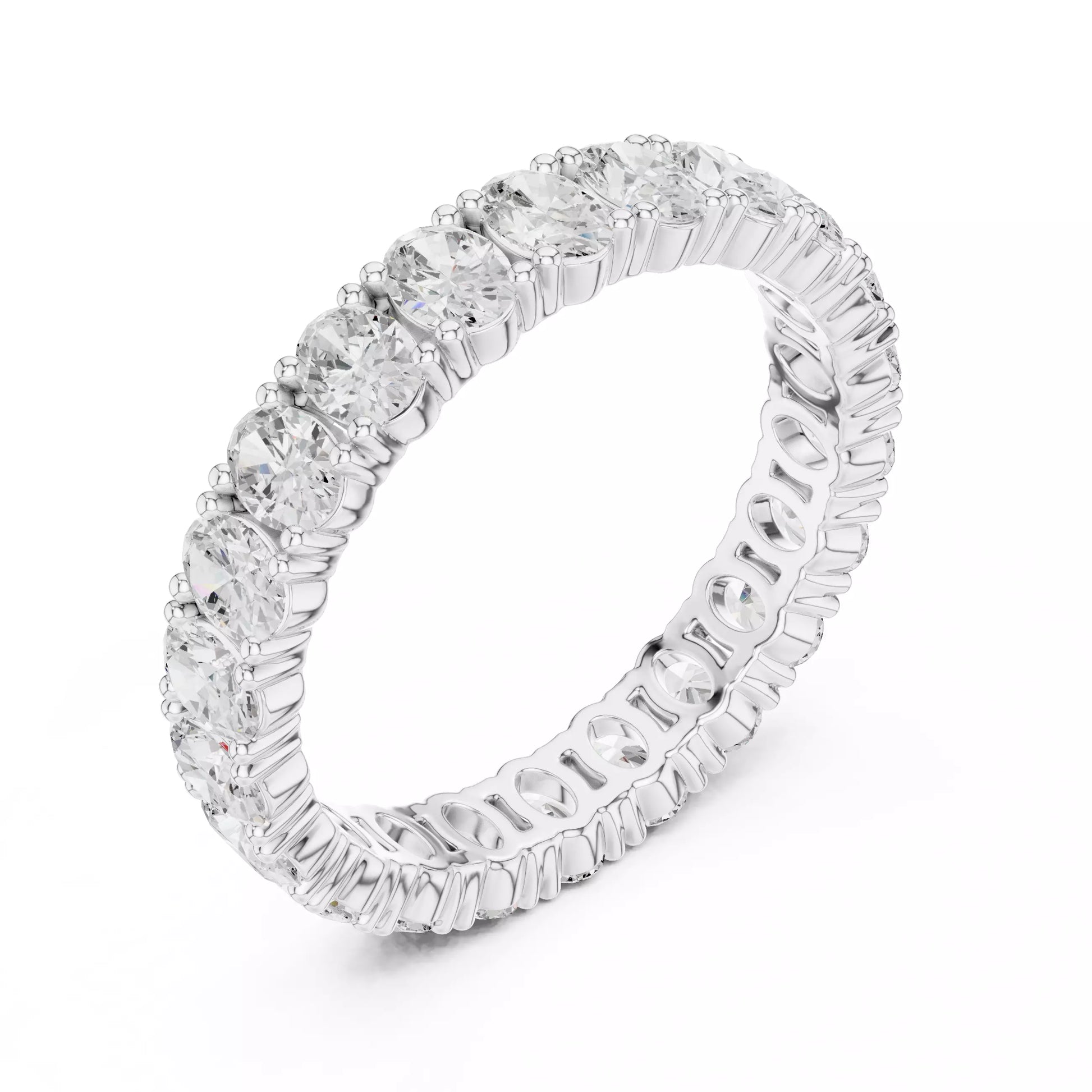 Oval Cut Full Eternity Band