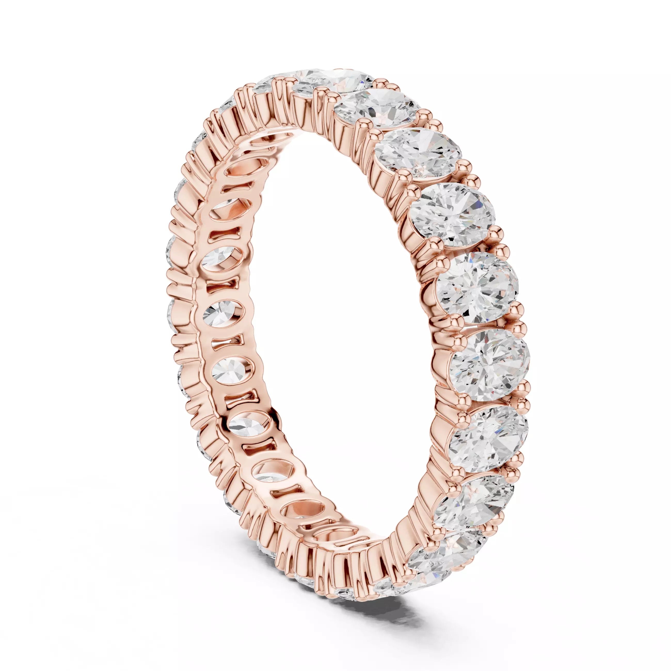 Oval Cut Full Eternity Band