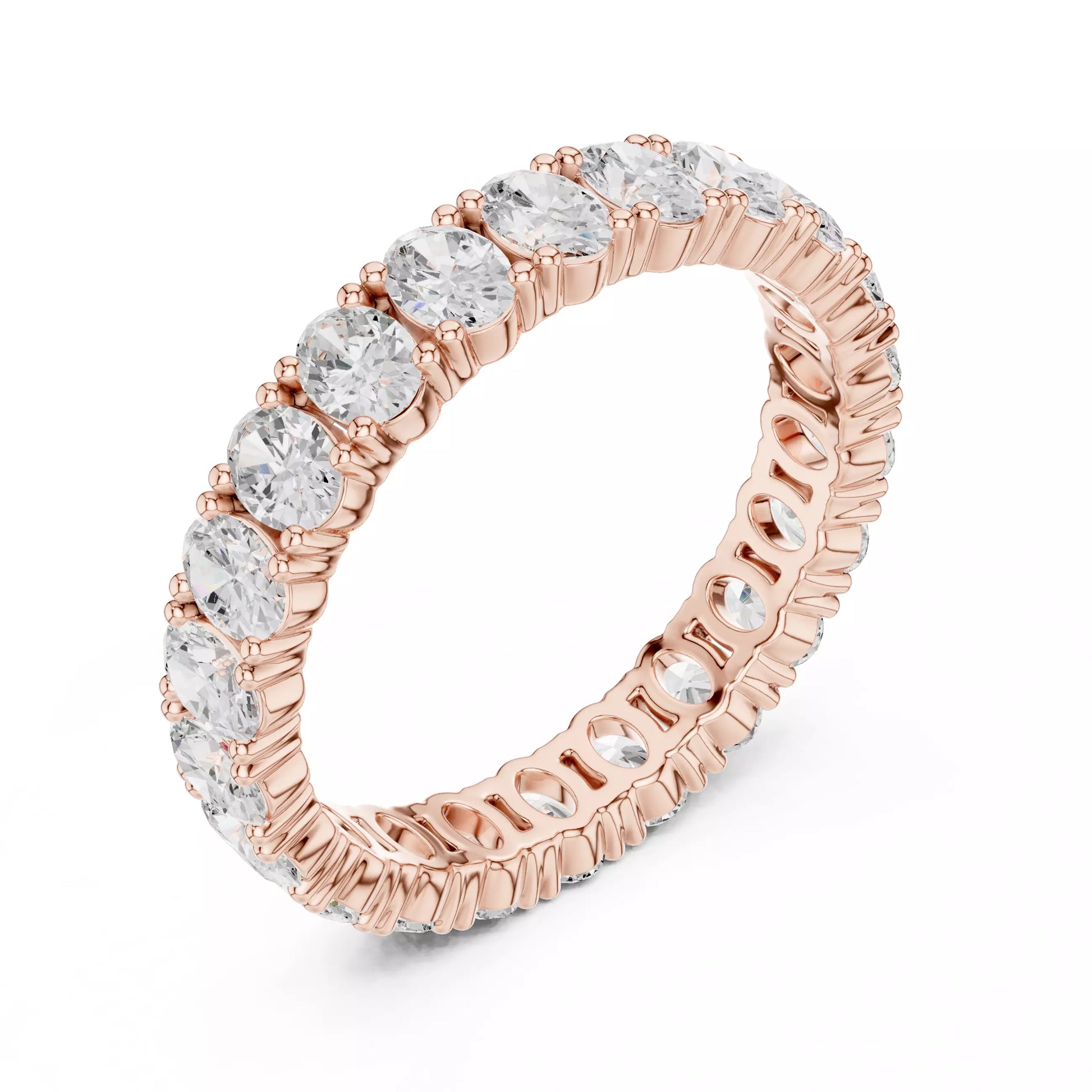 Oval Cut Full Eternity Band