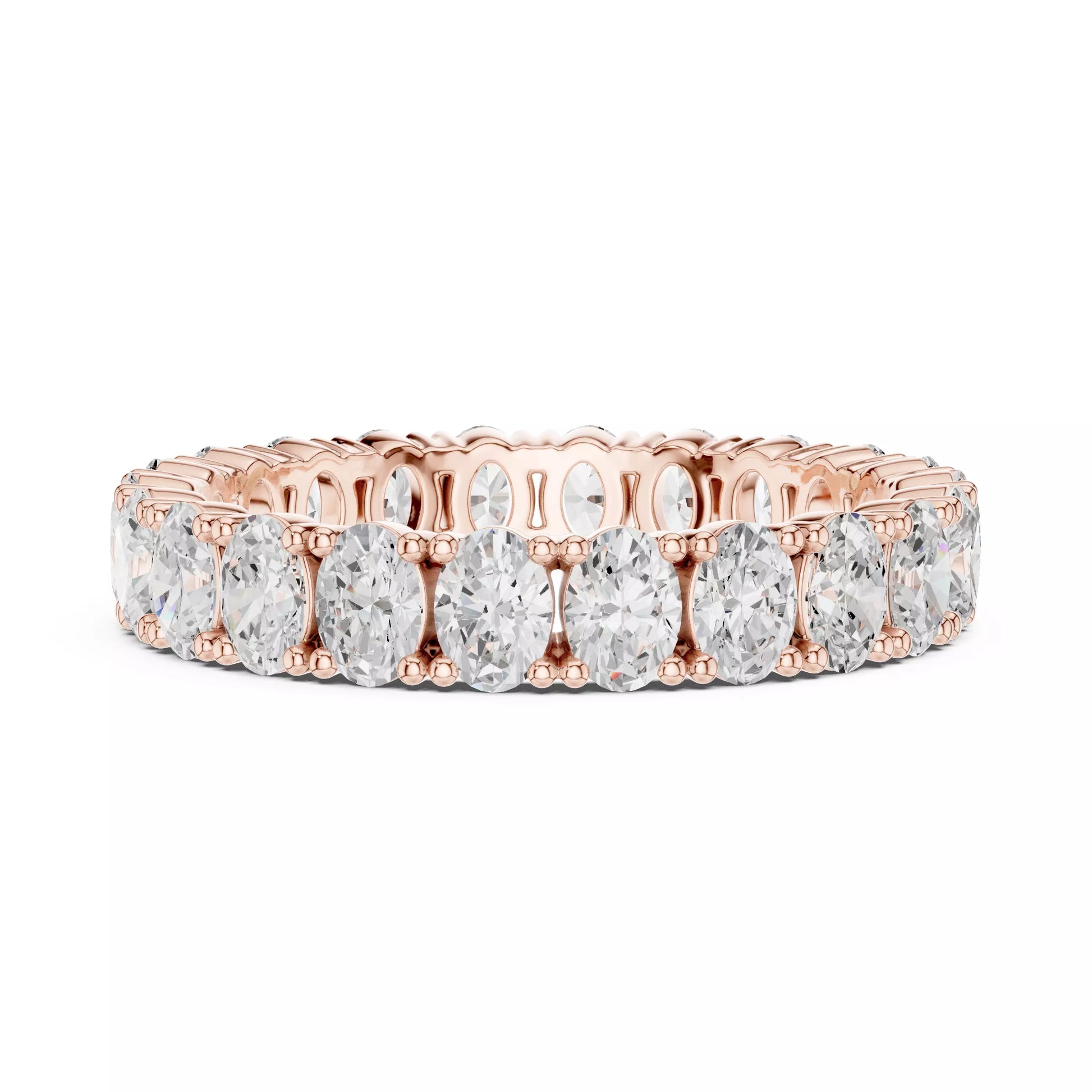 Oval Cut Full Eternity Band