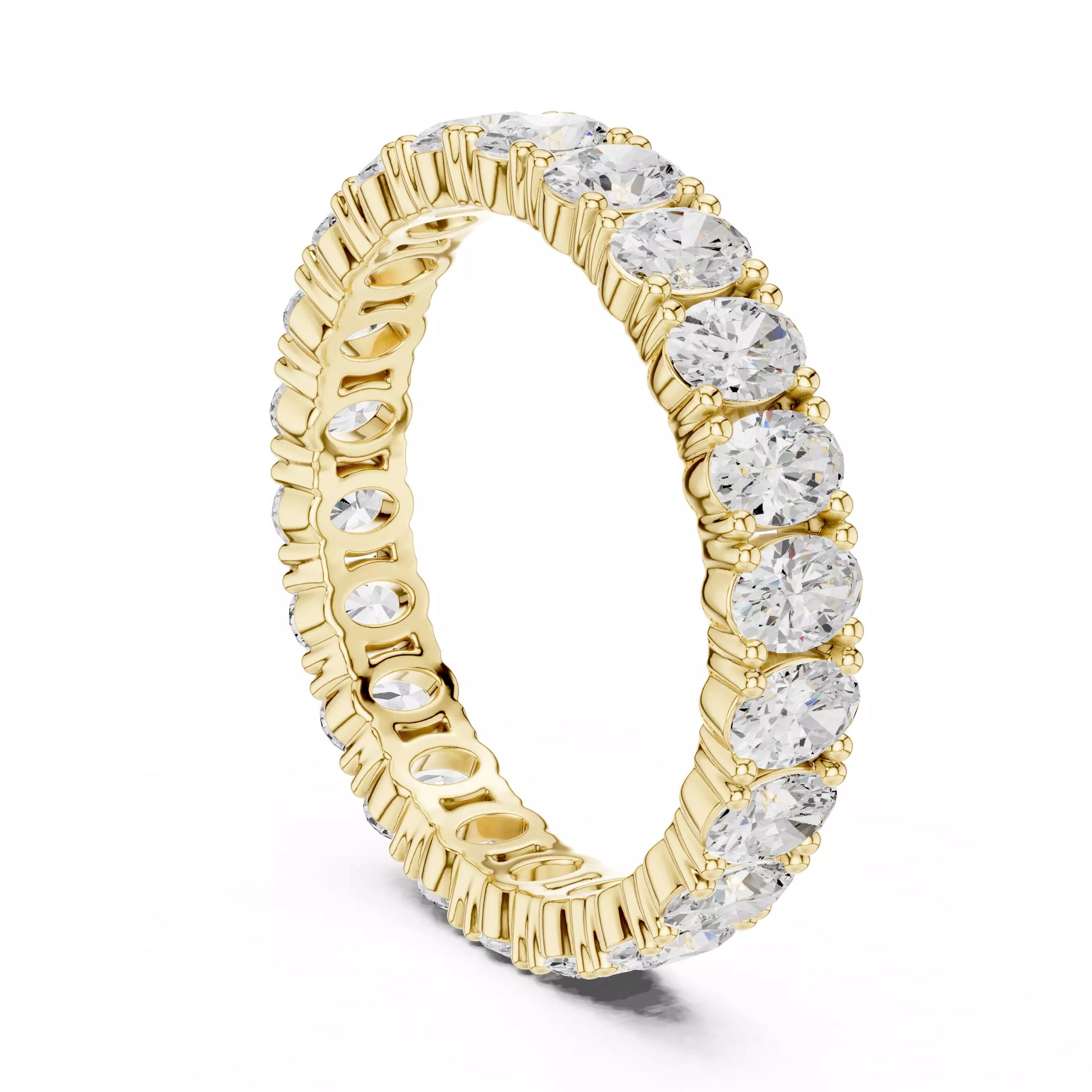 Oval Cut Full Eternity Band