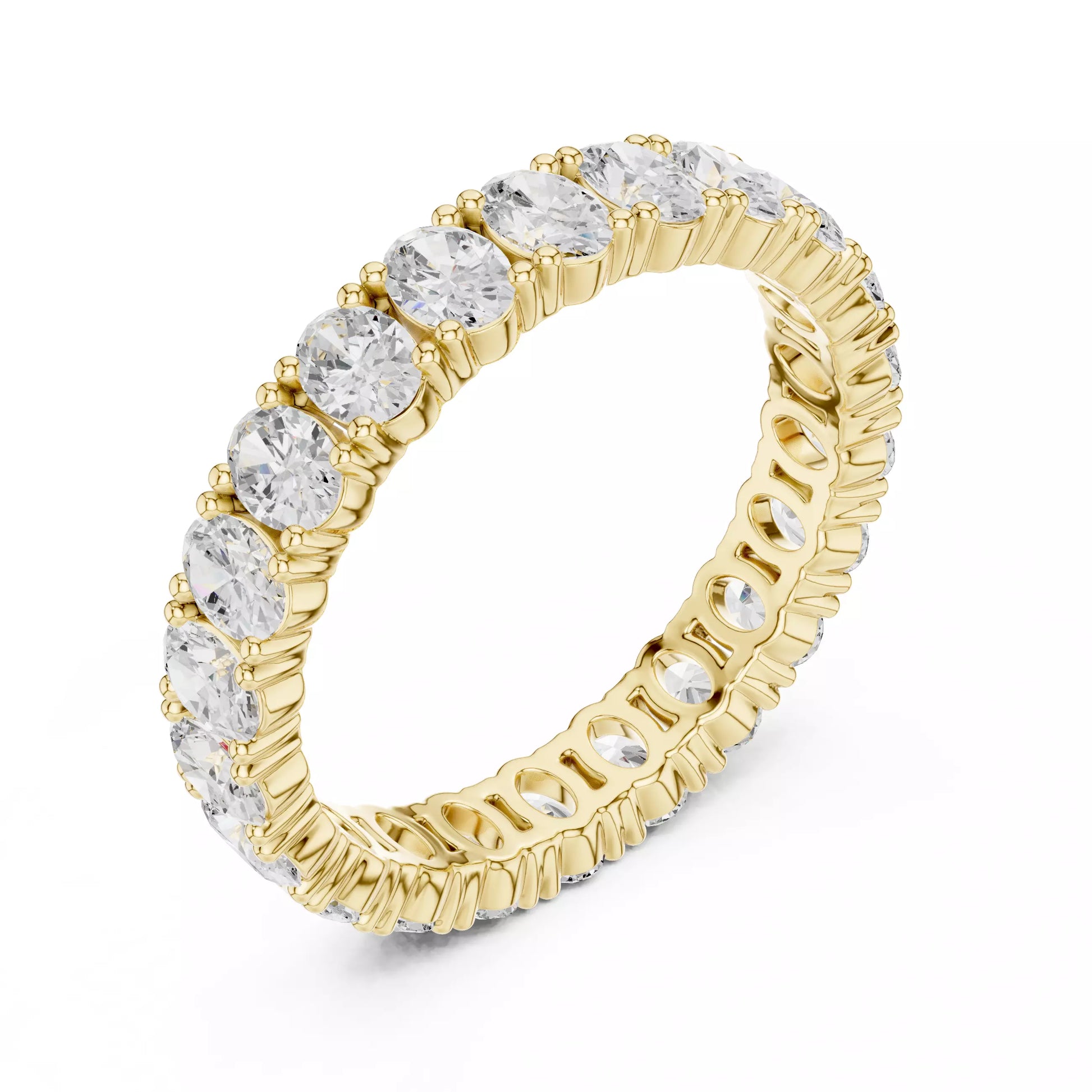 Oval Cut Full Eternity Band