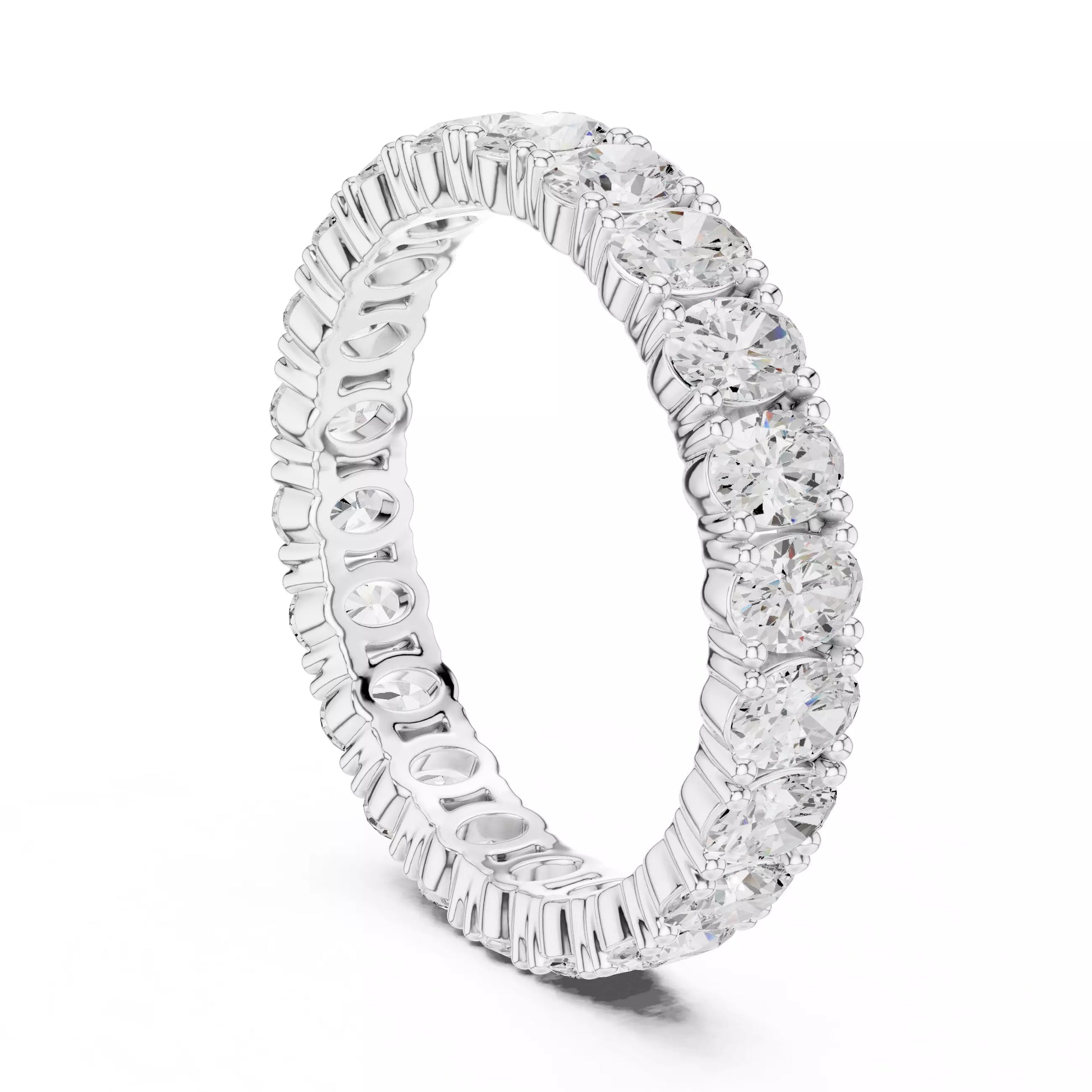 Oval Cut Full Eternity Band