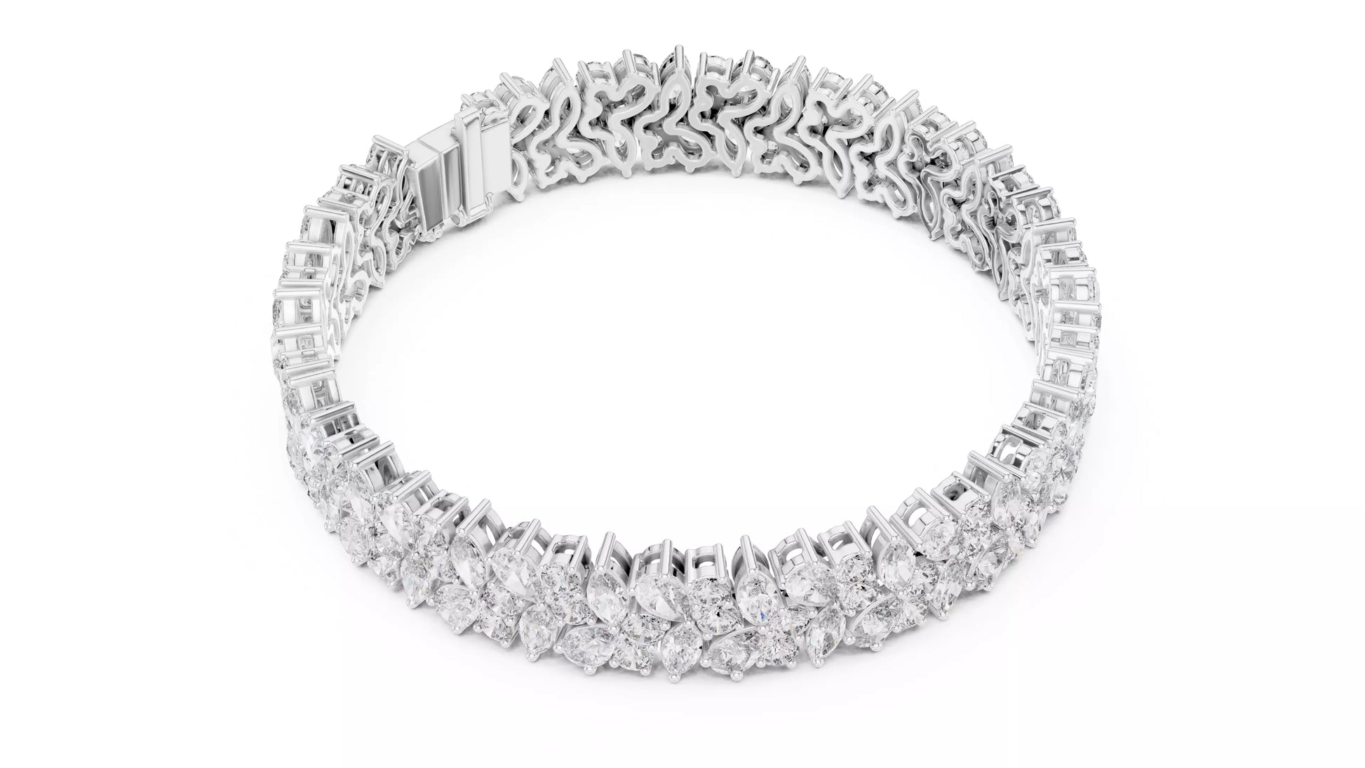 Diamond Cluster Bracelet