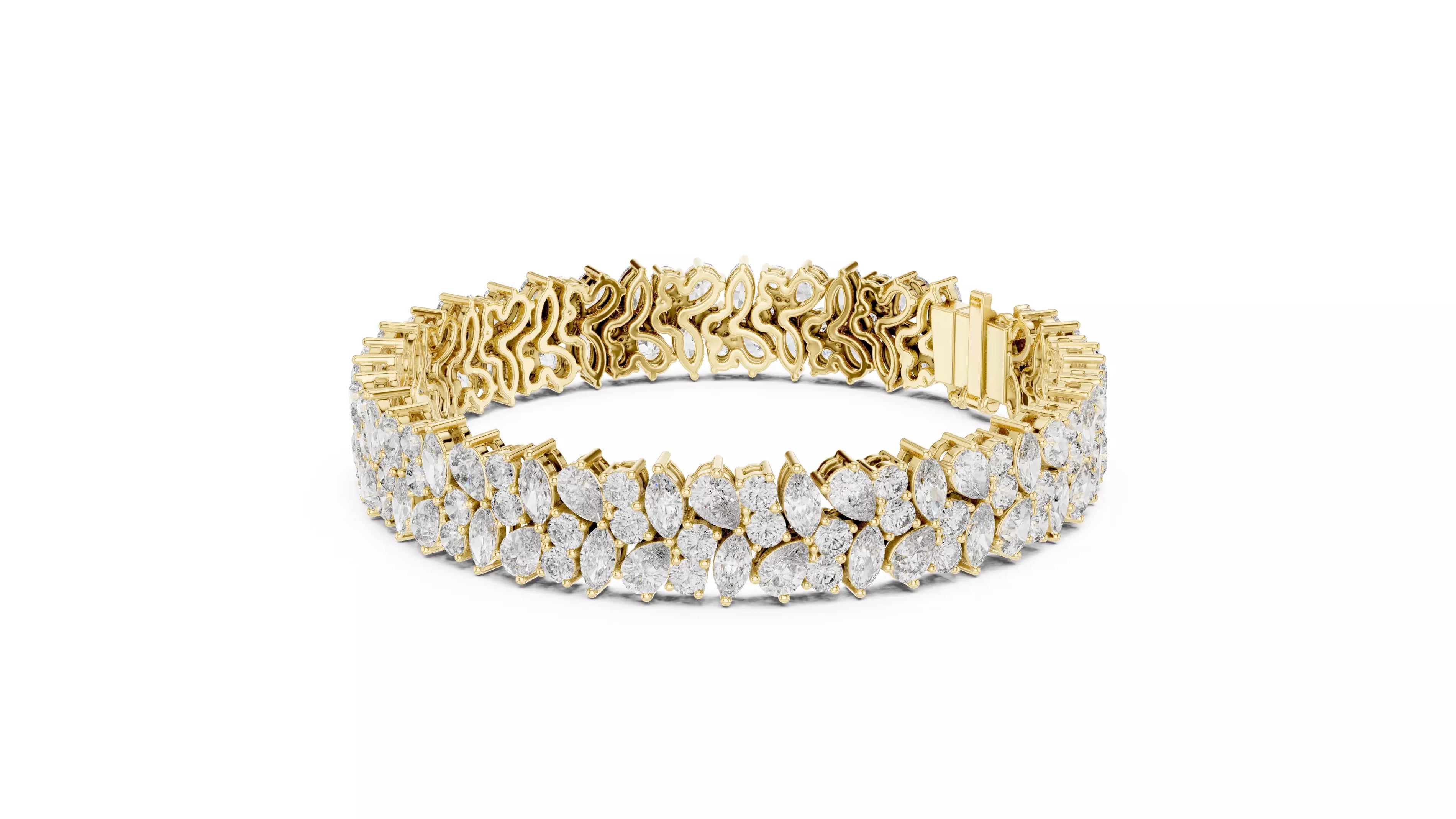 Diamond Cluster Bracelet