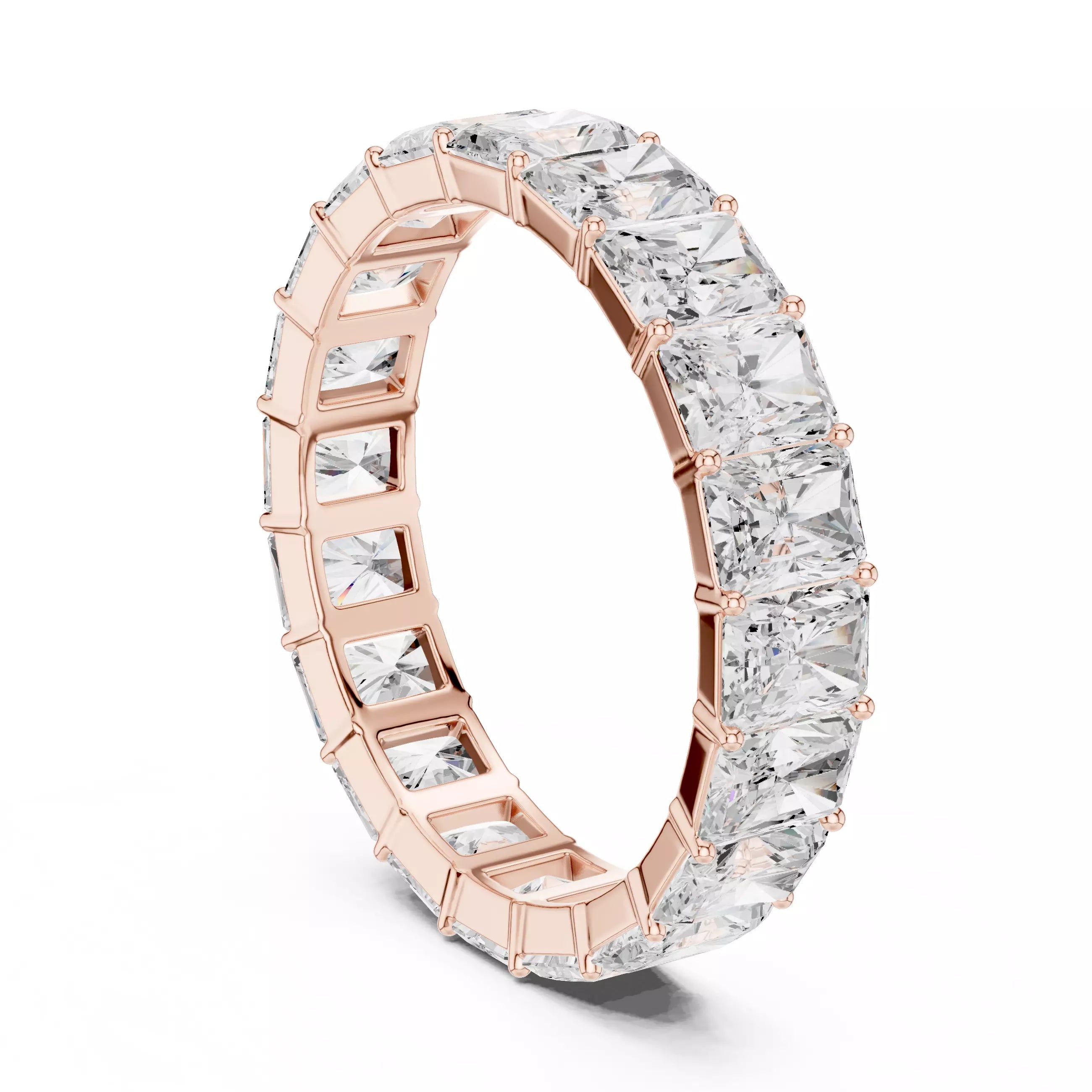 Radiant Cut Full Eternity Band