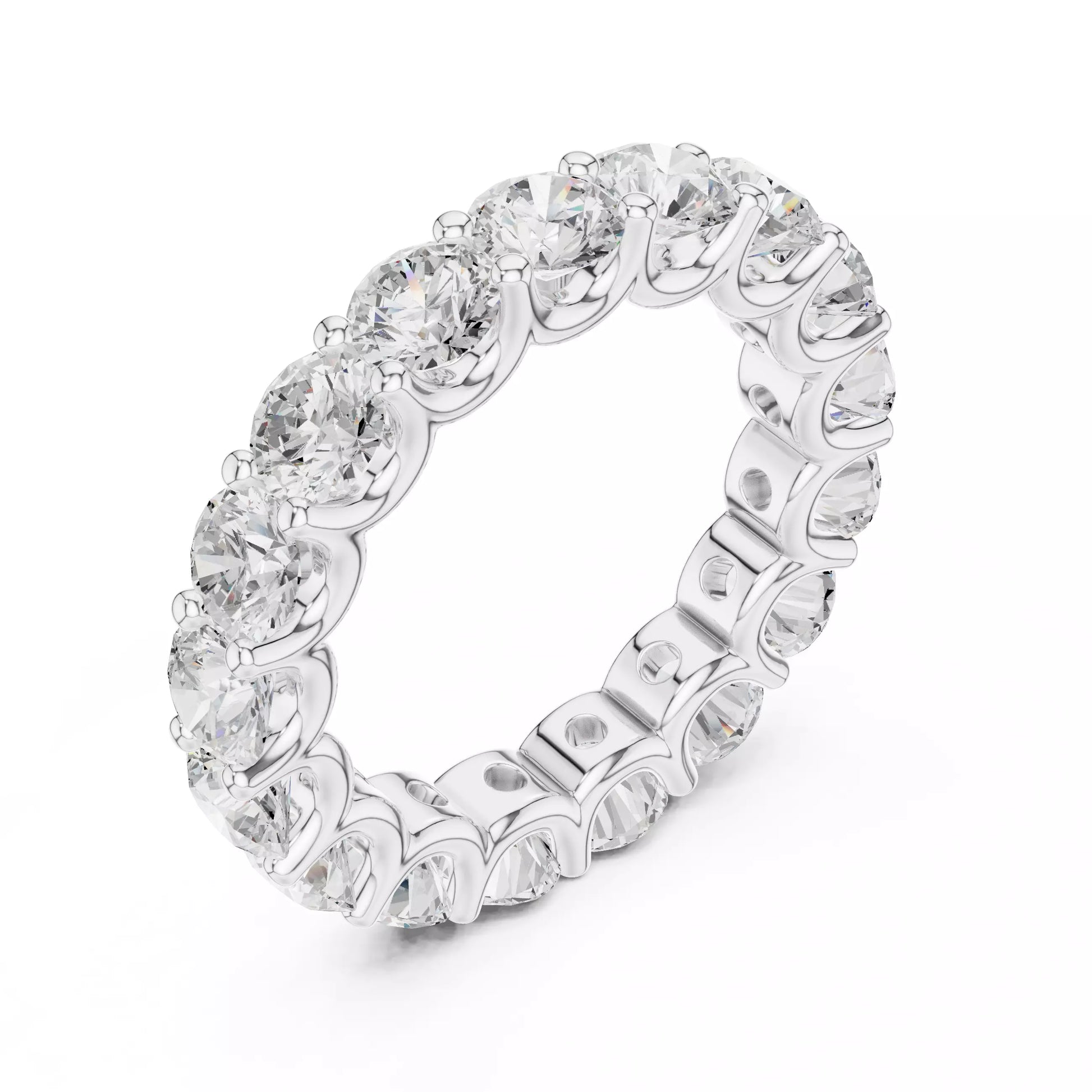 Round Brilliant Diamond Eternity Band