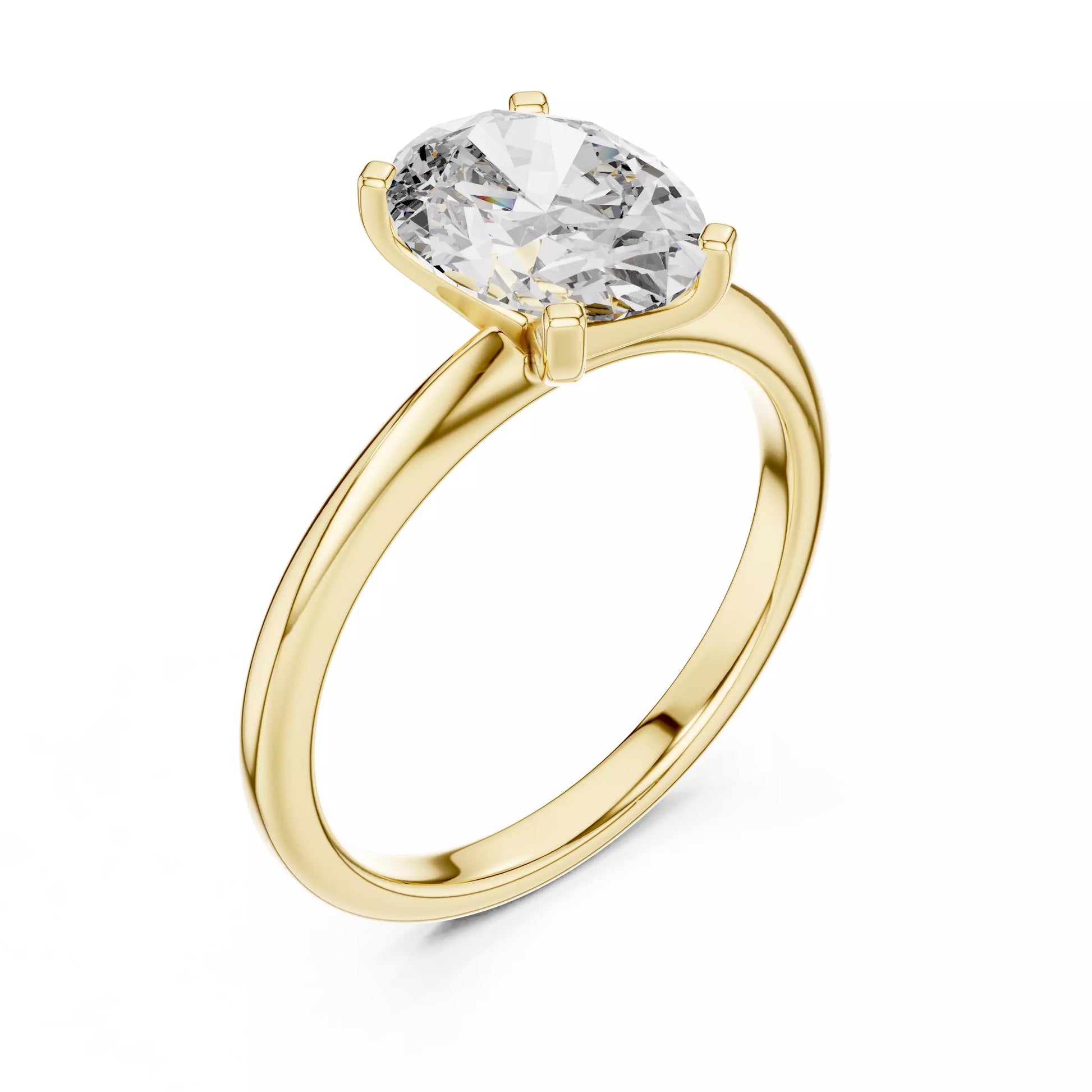 Oval Solitaire Engagement Ring