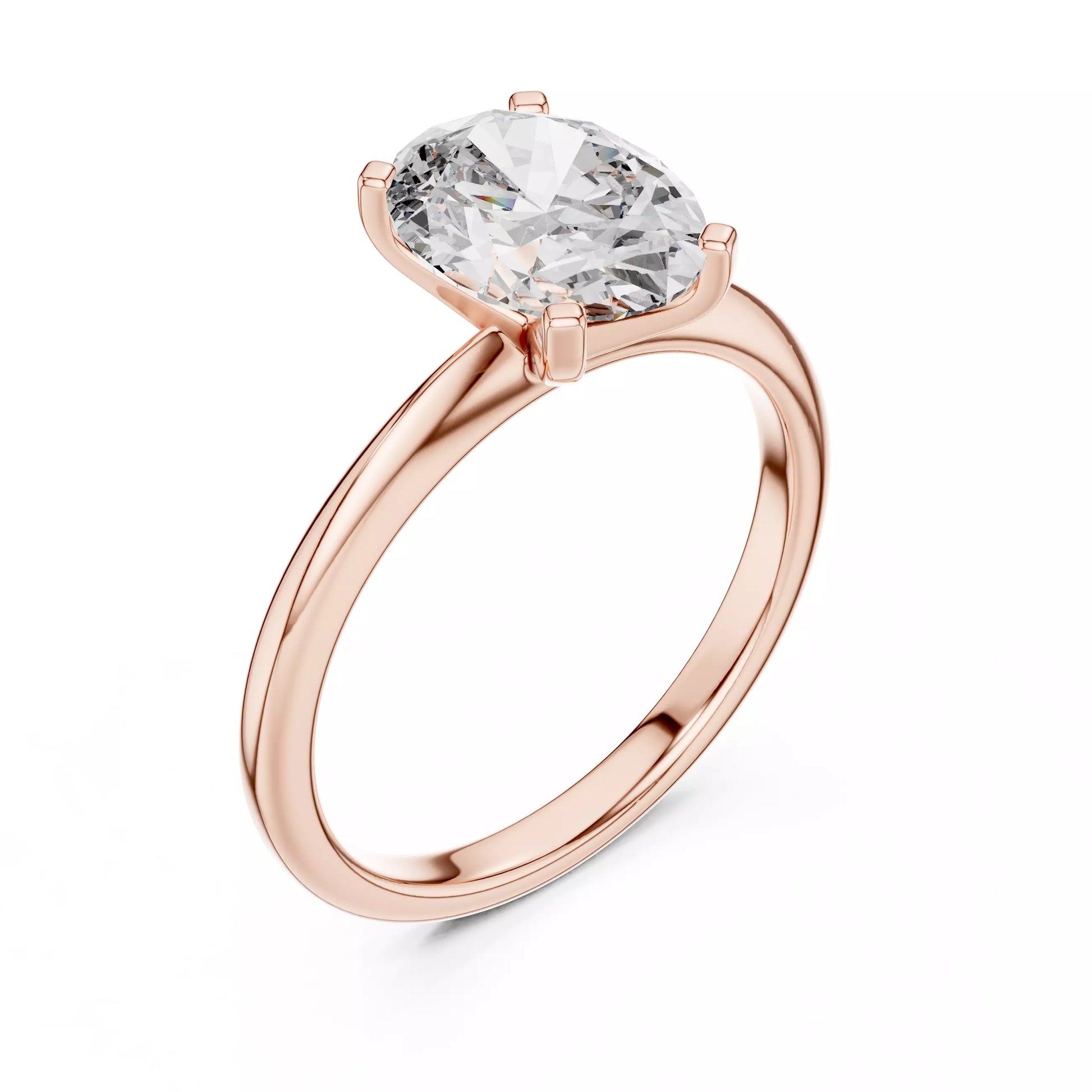 Oval Solitaire Engagement Ring